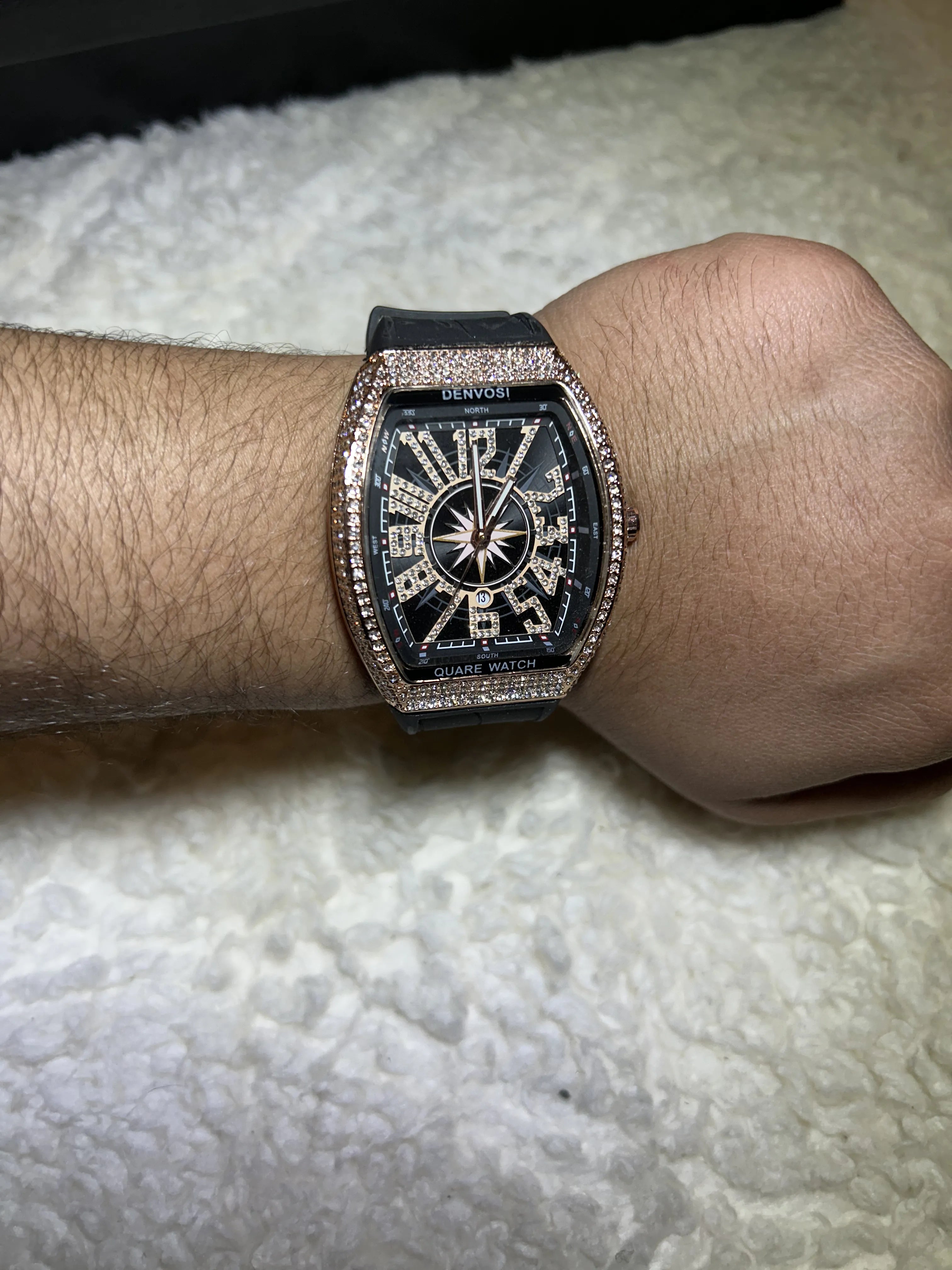 WRISTZ  – Full Crystal Black Dial