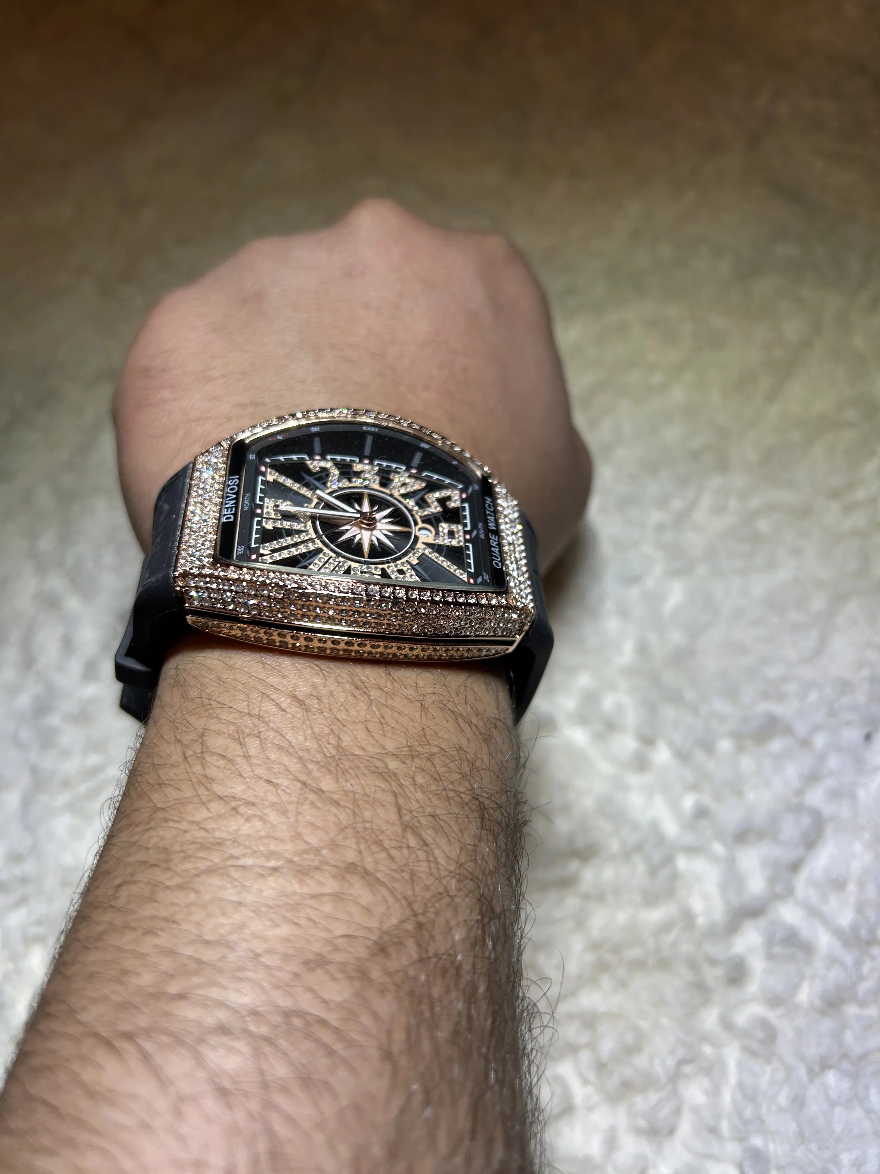 WRISTZ  – Full Crystal Black Dial