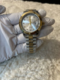 WRISTZ Classic Gold Watch - White Dial.