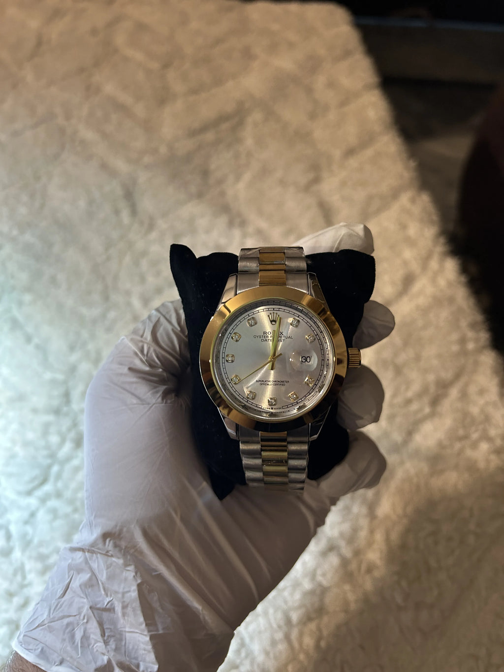 WRISTZ Classic Gold Watch - White Dial.