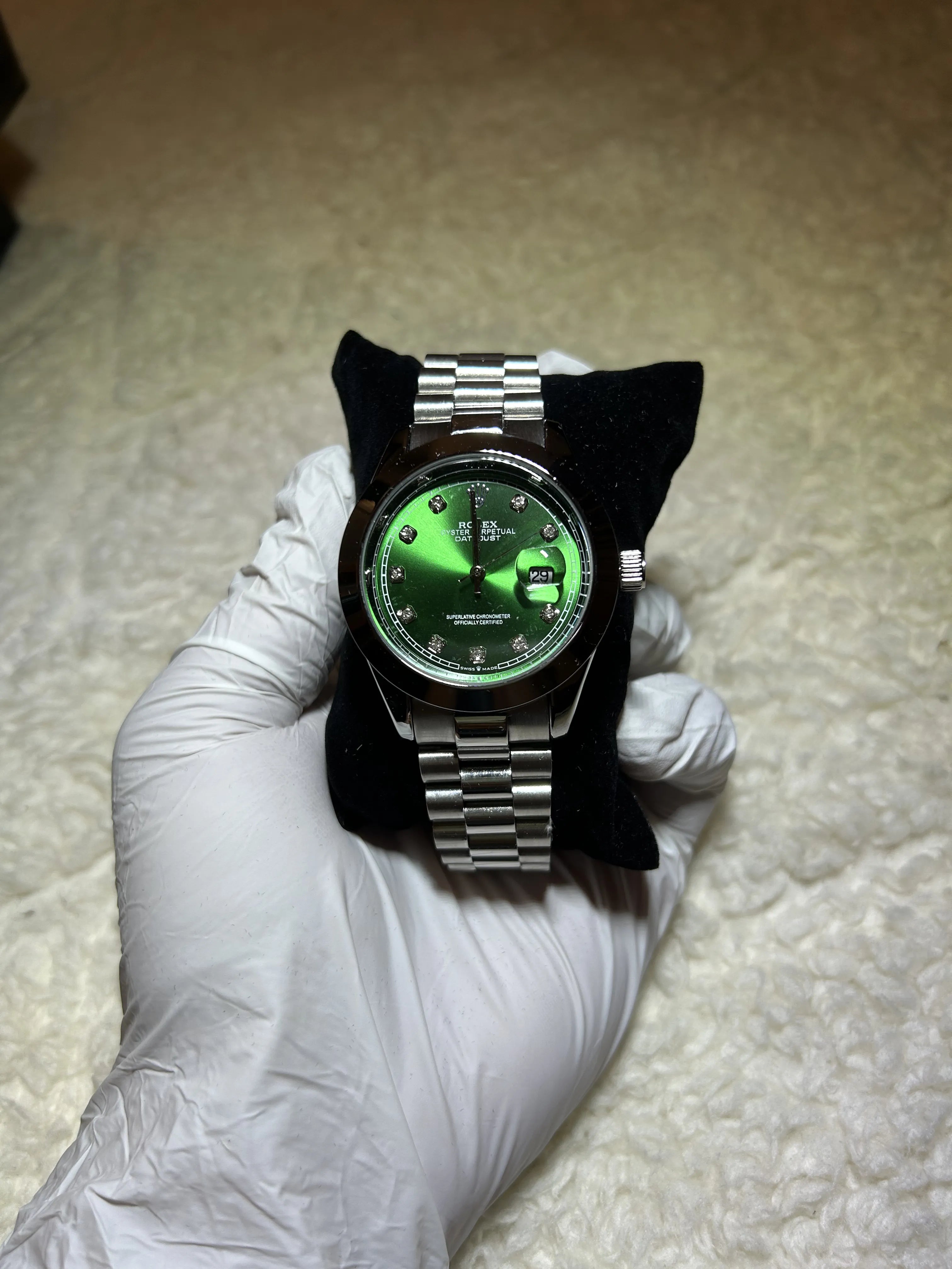 WRISTZ Classic Gold Watch - Green Dail.