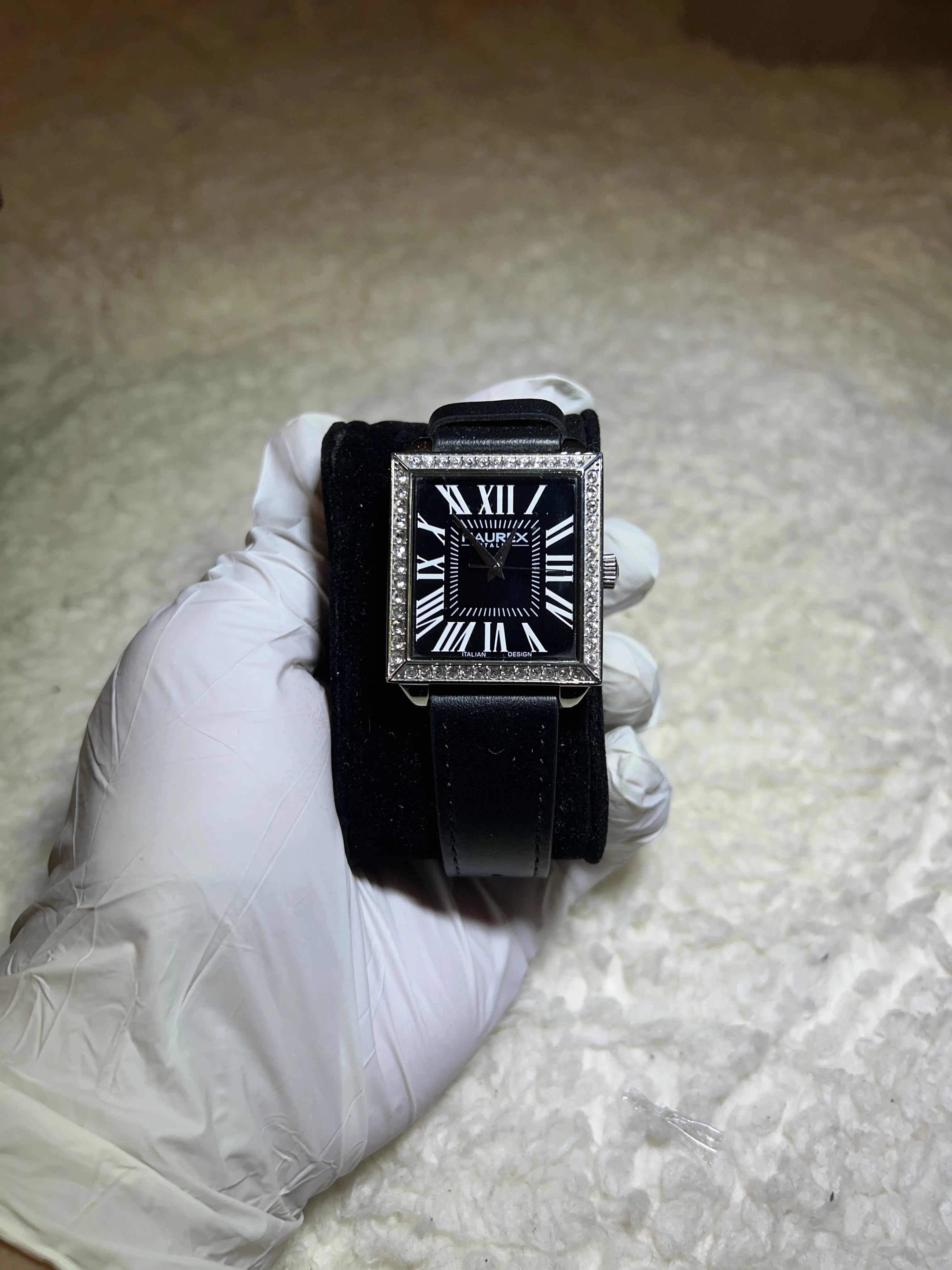 WRISTZ  old Money - Black Lather Strap.