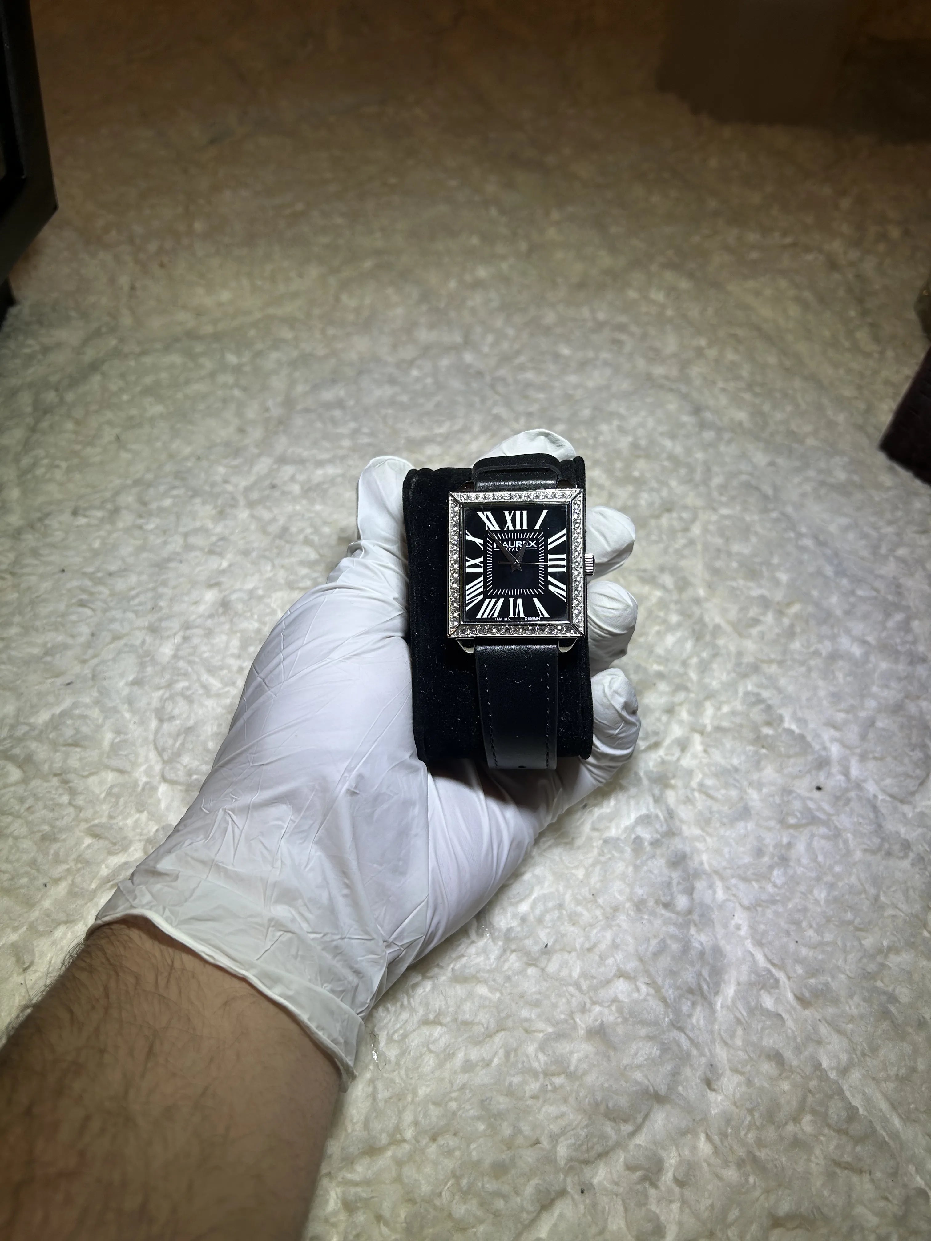 WRISTZ  old Money - Black Lather Strap.