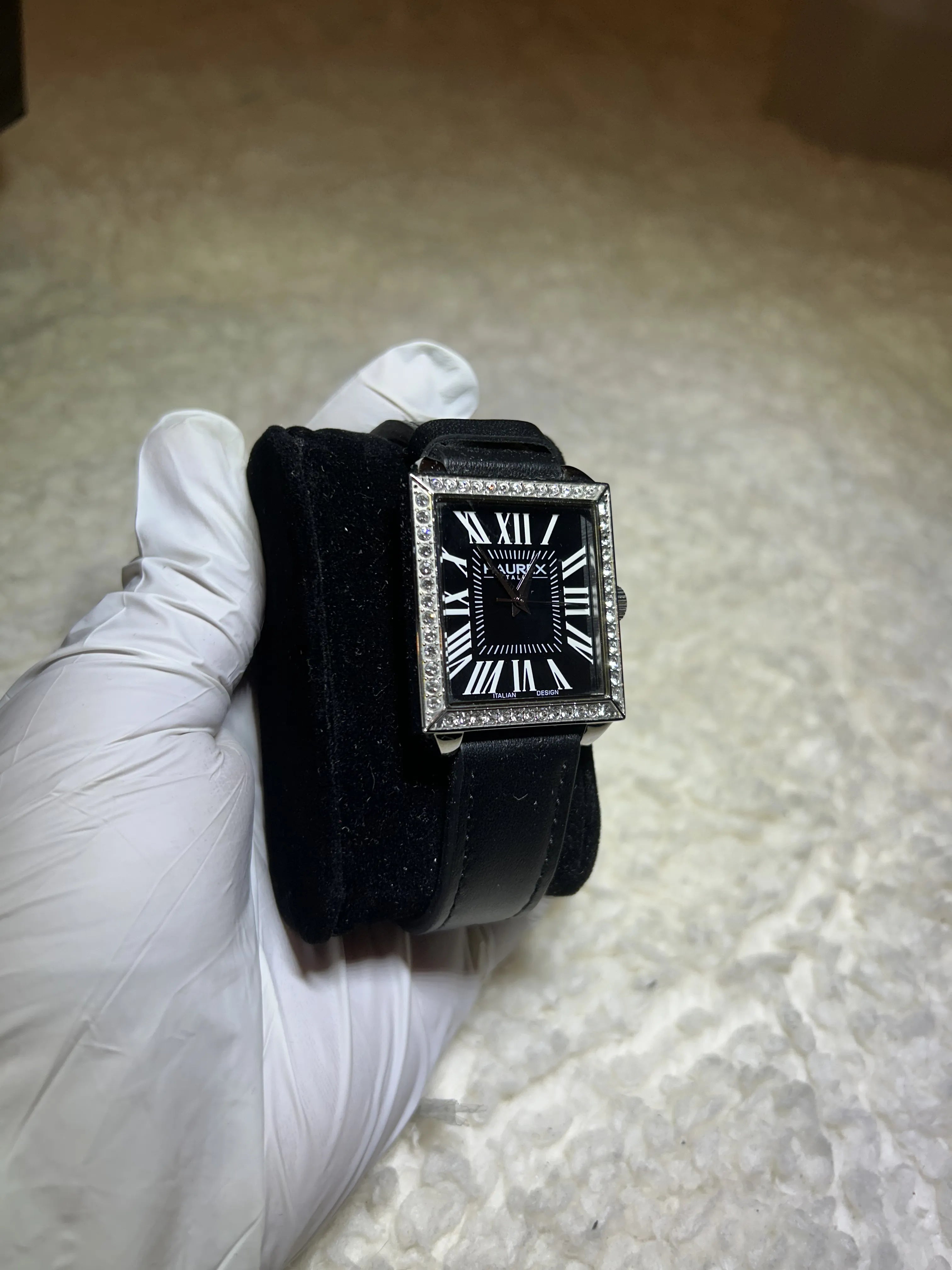 WRISTZ  old Money - Black Lather Strap.