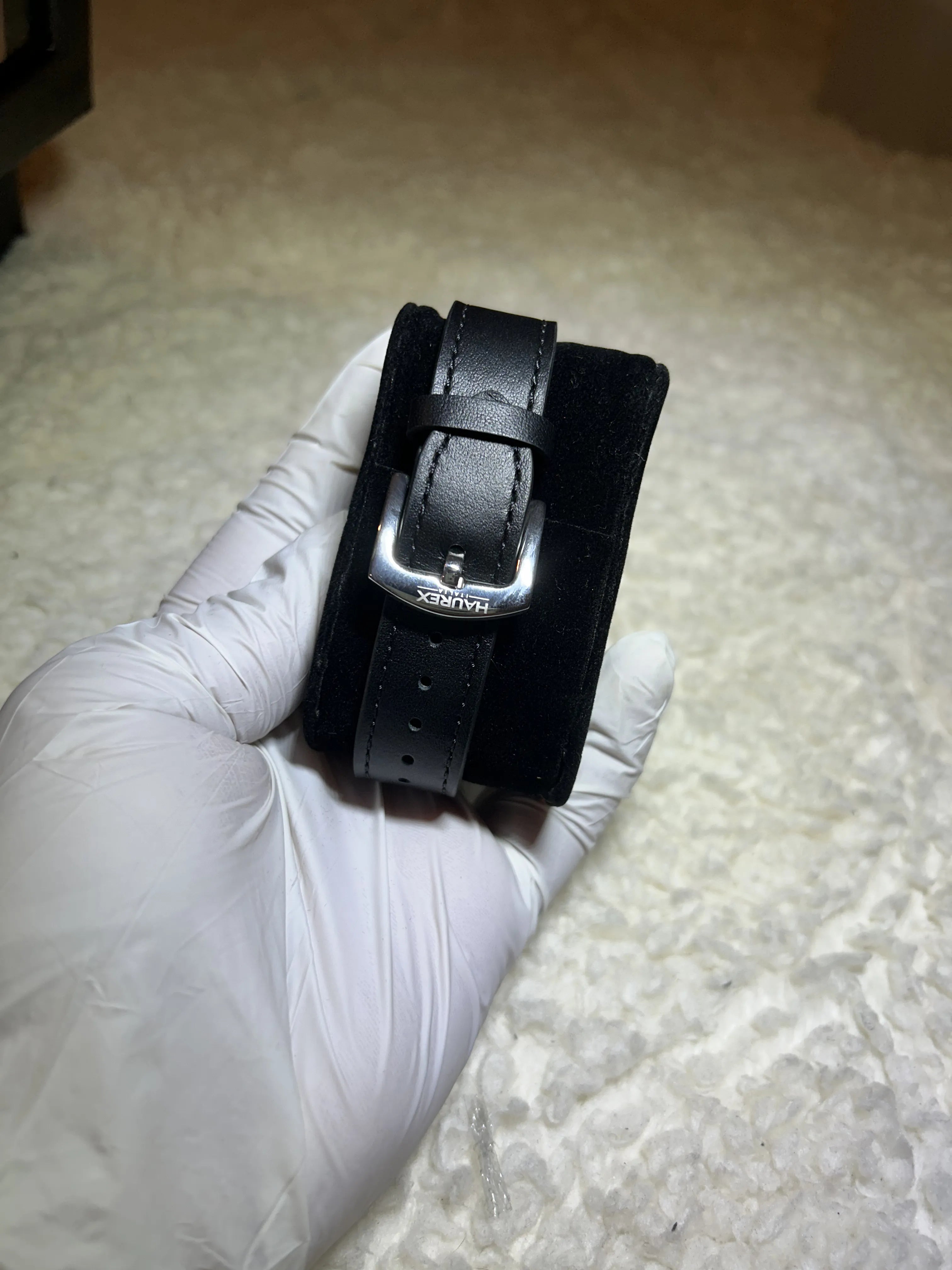 WRISTZ  old Money - Black Lather Strap.