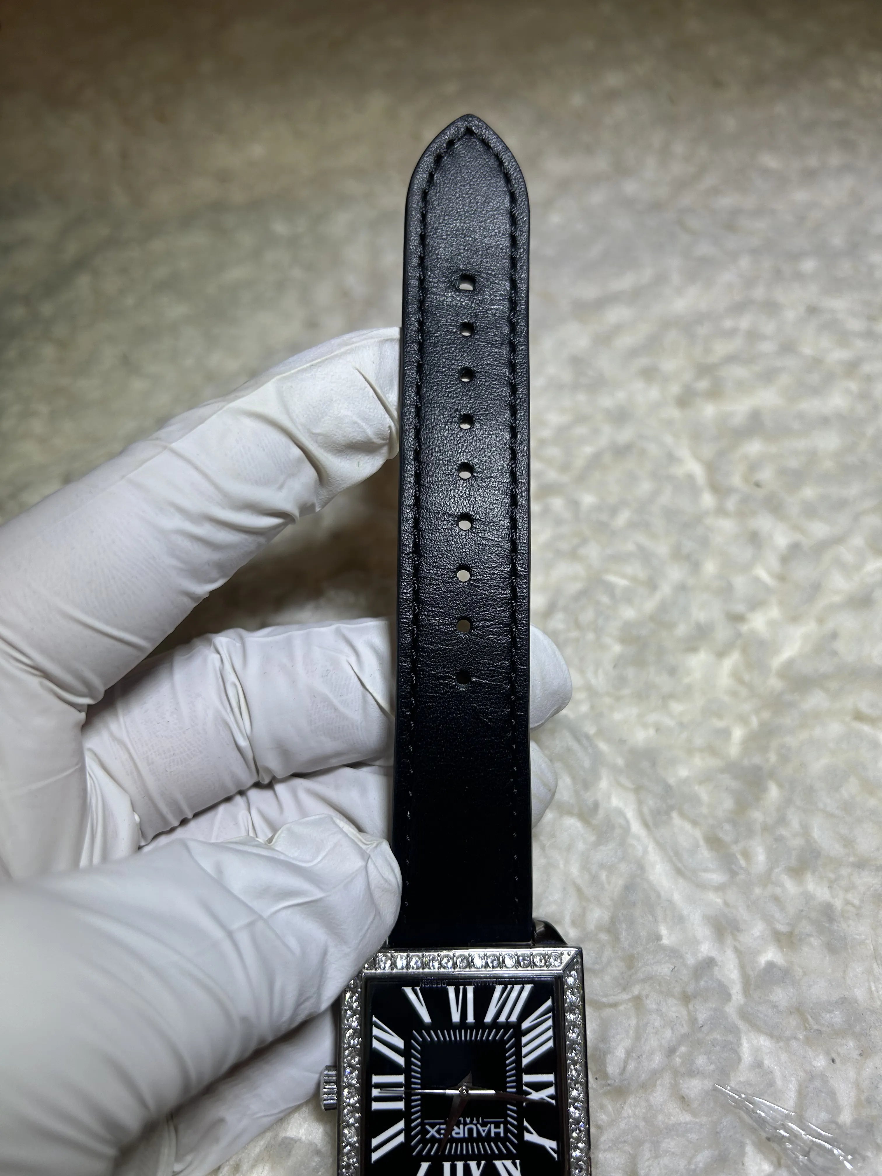 WRISTZ  old Money - Black Lather Strap.